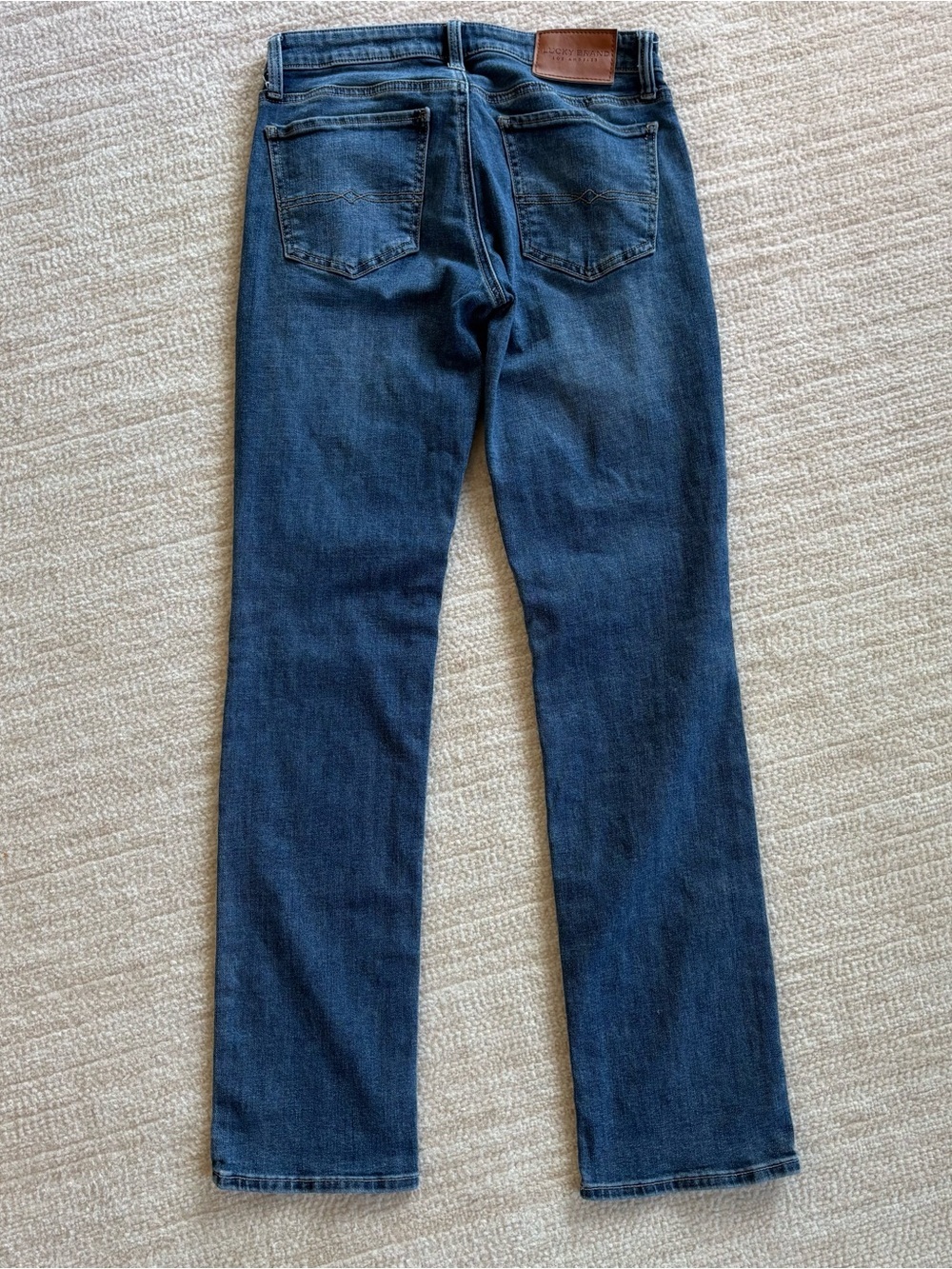 Lucky Brand Women's Straight-Leg Jeans in Dark Blue Wash - Picture 8 of 10